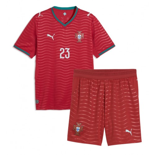 Portugal Vitinha #23 Replika Hemmatröja Barn VM 2026 Kortärmad (+ Korta byxor)
